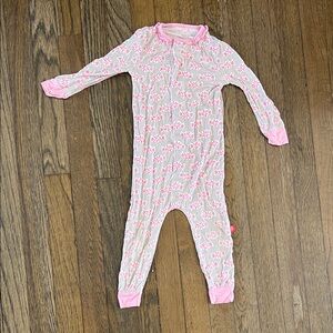 Magnetic Me Pink Floral Kids Footie